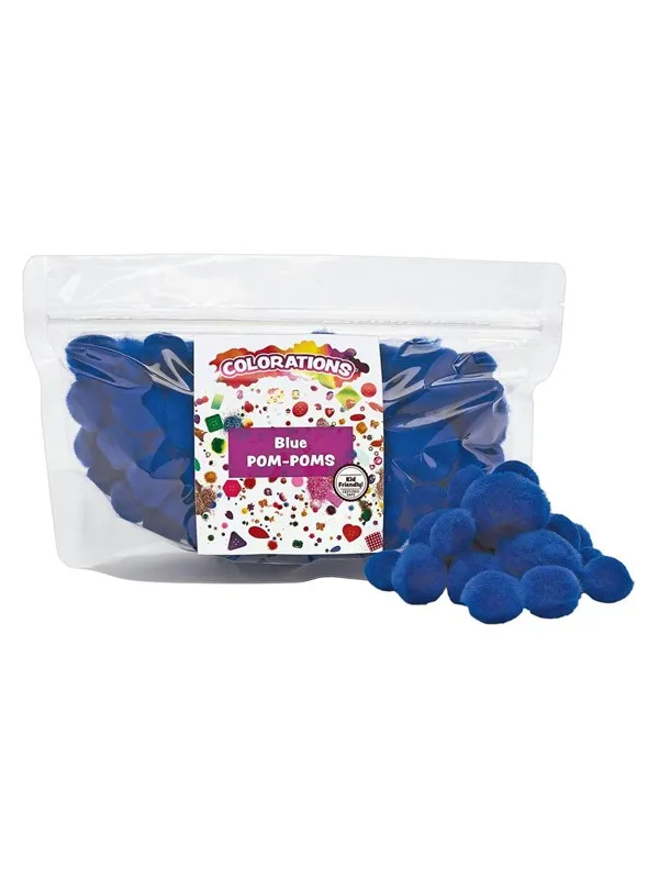 Colorations - Pom Pomps Blue 100pcs.