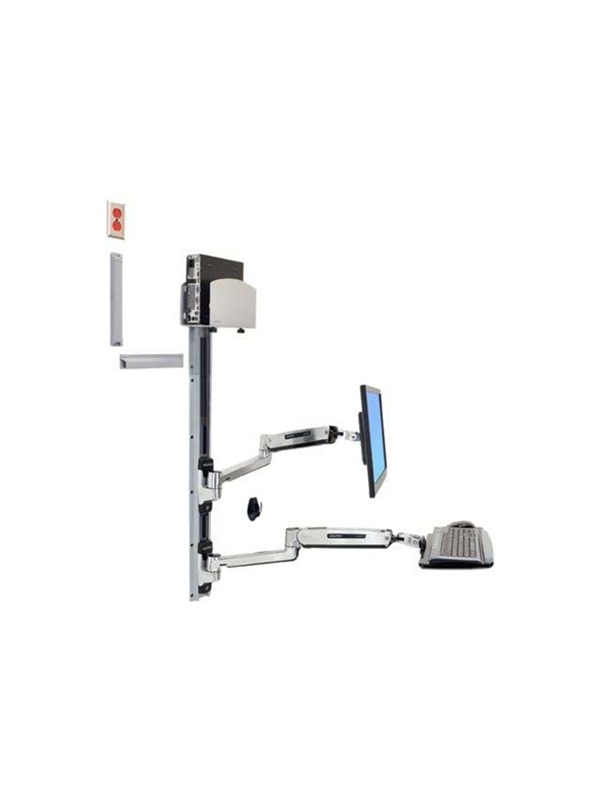 Ergotron LX Sit-Stand Wall Mount System - Max - recommended for 42"