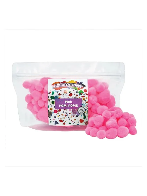 Colorations - Pom Poms Pink 100pcs.