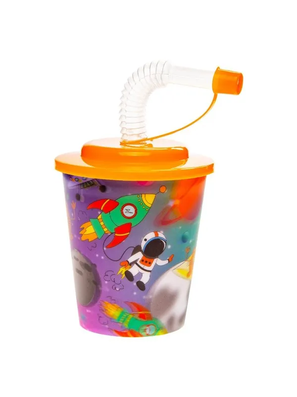 LG-Imports Cup with Lid and Straw Space 12pcs.