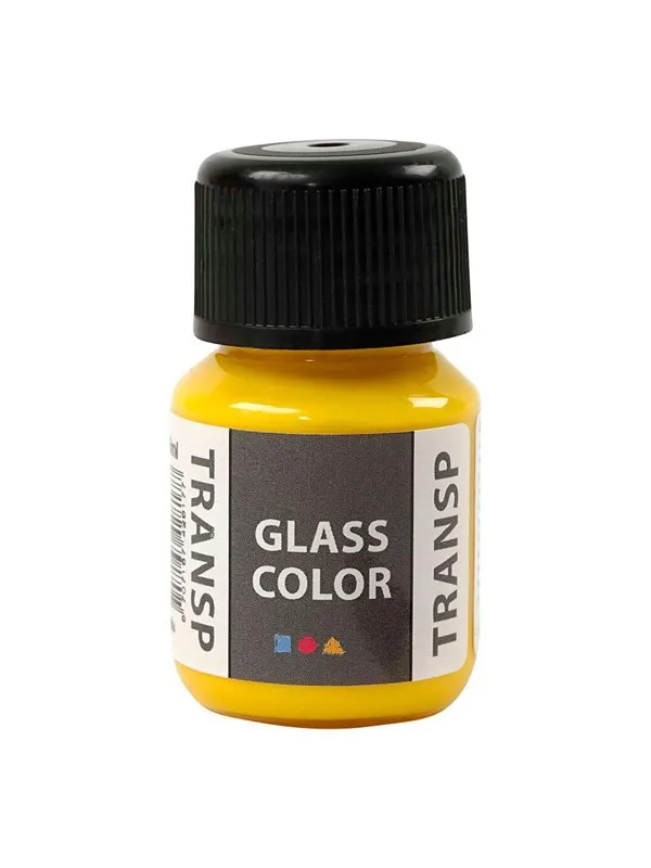 Creativ Company Glass Color Transparent Paint - Lemon Yellow 30ml