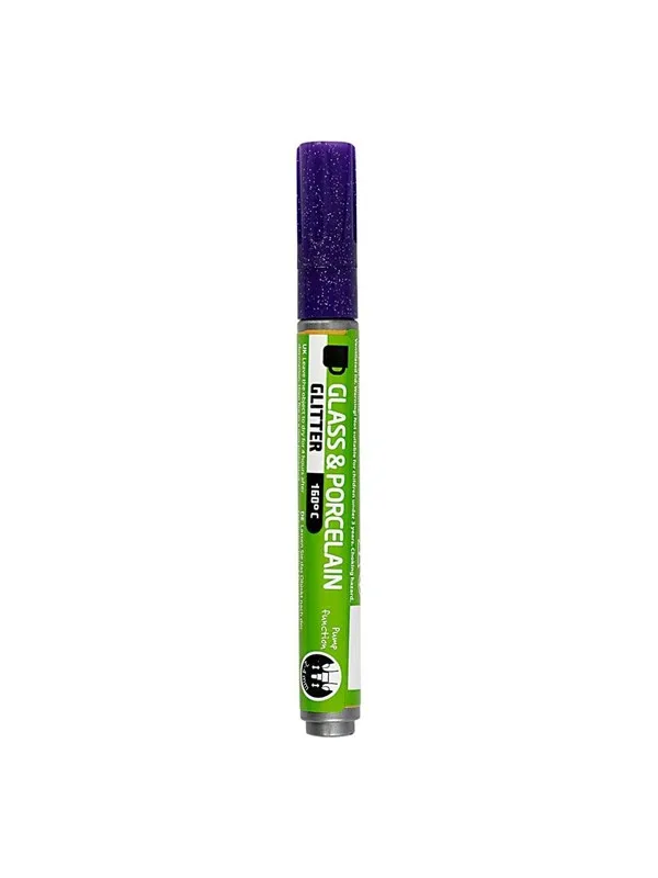Creativ Company Glass and Porcelain Pen Glitter Semi-Opaque - Violet
