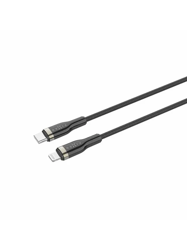 FIXED METAL - USB-C <-> Lightning - 2m - Svart