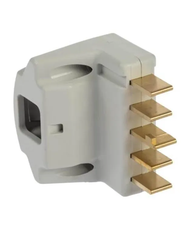 Nordic Quality Connector 3P+N+J Angled (D) Light Gray
