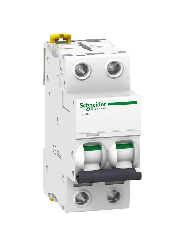 Schneider Electric Acti9 iC60L 2P 6A Mono terminal C-characteristic 25kA 230/400V Width 36mm
