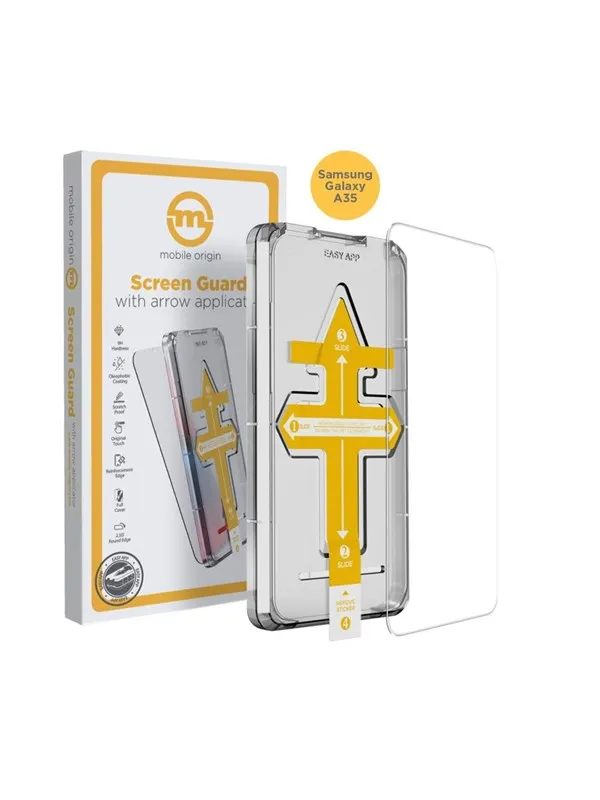 Mobile Origin Screen Guard with arrow applicator - Samsung Galaxy A35