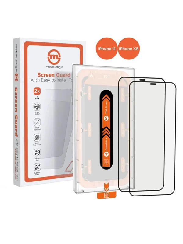 Mobile Origin Screen Guard iPhone 11 / XR with easy applicator 2 pack
