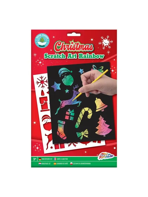 Grafix Scratch Art Rainbow Christmas