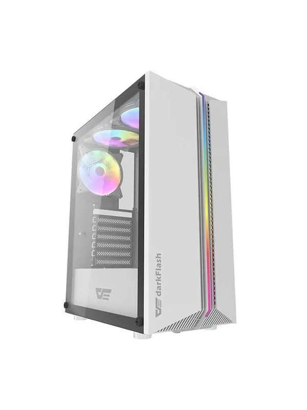 Darkflash DK151 LED with 3 fans (white) - Kabinett