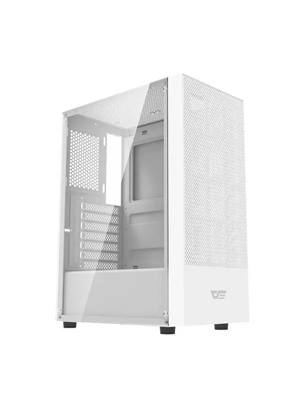 Darkflash Computer case A290 + 3 fans (white) - Kabinett - Desktop - Grå