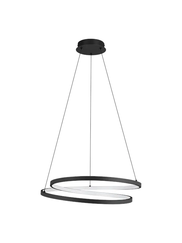 EGLO RUOTALE pendant lamp 3000K black