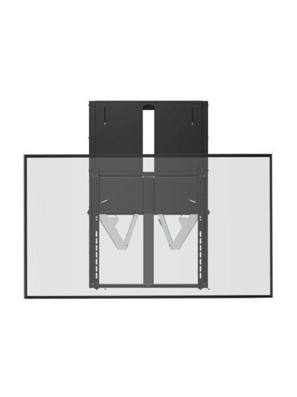 Deltaco OFFICE Manual Height-Adjustable Display Wall Mount - Max 65 kg - recommended for 74"