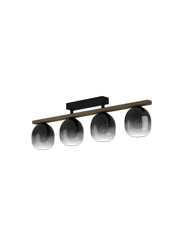 EGLO FILAGO ceiling lamp 4L black/brown