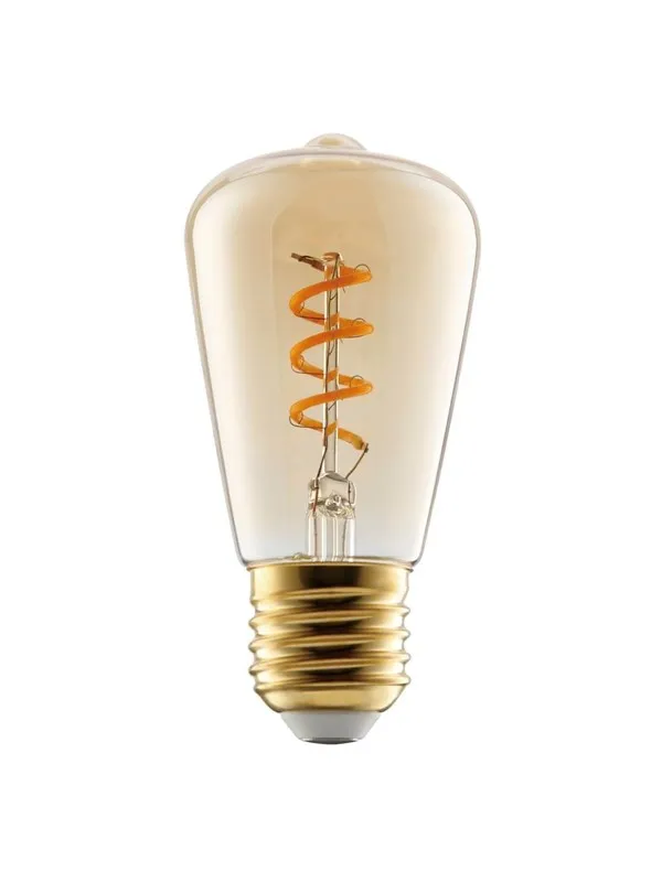 EGLO LED-lyspære ST48 Spiral 4W/820 145 lumen amber dimmable E27