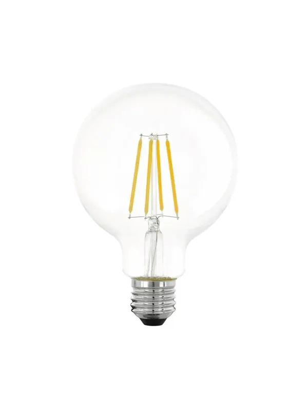 EGLO LED-lyspære G95 Globe 7.3W/827 806 lumen clear 3-step dimmable E27