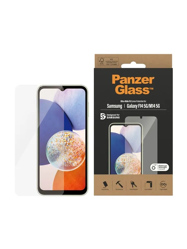 PanzerGlass Screen Protecter Samsung Galaxy F14 5G | M14 5G | Ultra-Wide Fit