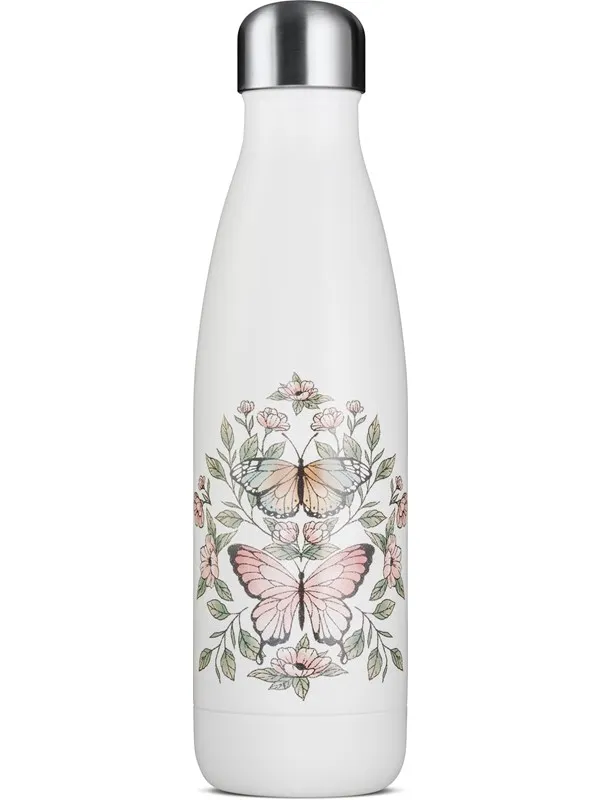 JobOut Water Bottle Butterflies