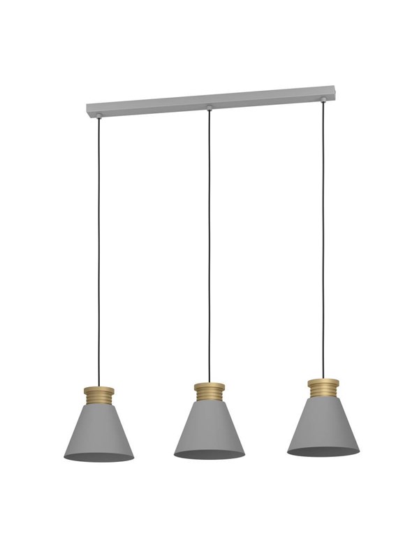 EGLO TWICKEN LANGBORD 3L E27 GRÅ/GULL