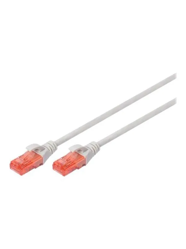 DIGITUS patch cable - 50 cm - grey - Grå - 0.5m