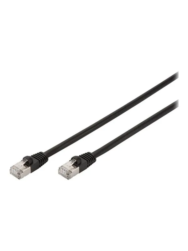 DIGITUS Professional patch cable - 10 m - black - Svart - 10m