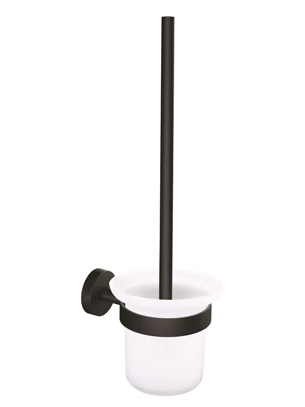 tesa Moon Black toilet brush self-adhesive