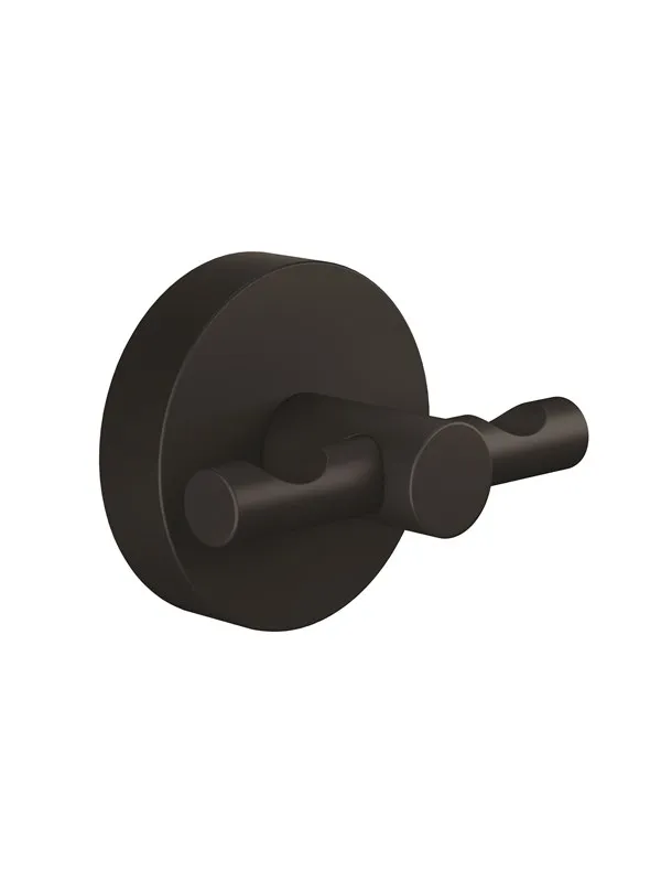 tesa Moon Black bathrobe hook self-adhesive