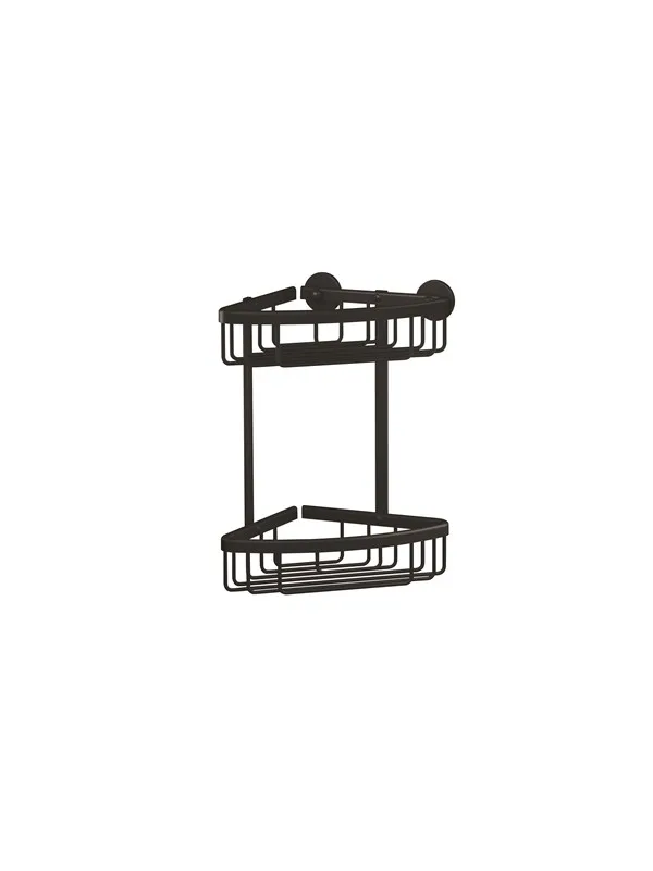 tesa Aluxx Black double corner Basket self-adhesive