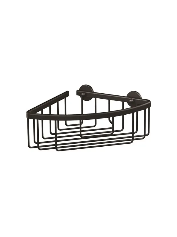 tesa Aluxx Black corner basket self-adhesive