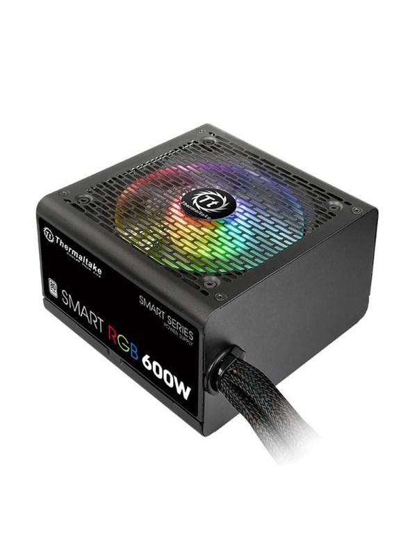 Thermaltake Smart RGB 600W Strømforsyning (PSU) - 600 Watt - 120 mm - ATX - 80 Plus White sertifisert