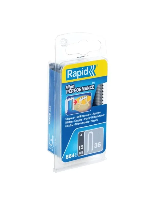 Rapid Cable Staples 36/12 Galv Blister864pcs