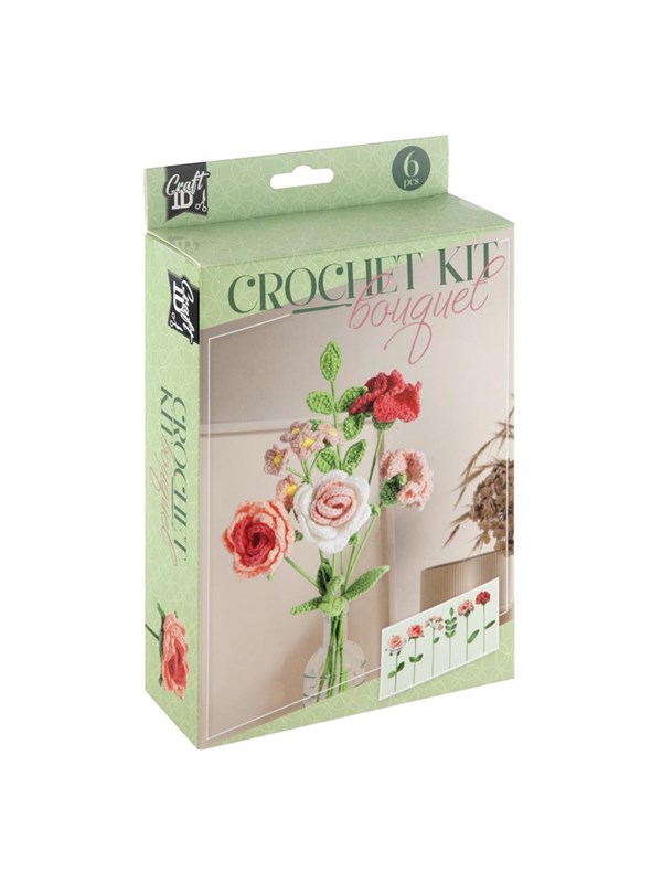 Creative Craft Group CROCHET KIT Crochet kit FLOWERS Pink