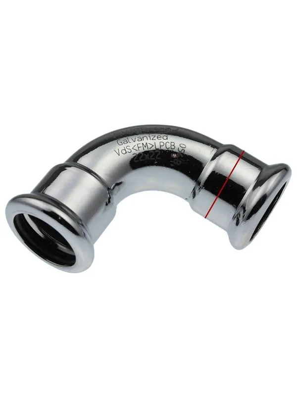 Vsh Fabrieken Xpr carbon elbow 90 deg. ff 18