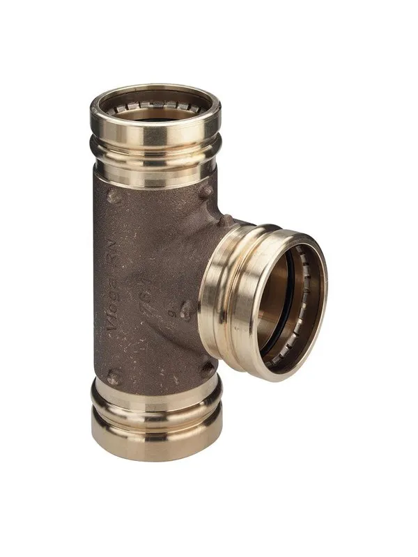 Viega Sanpress XL T-piece 76.1 mm gunmetal