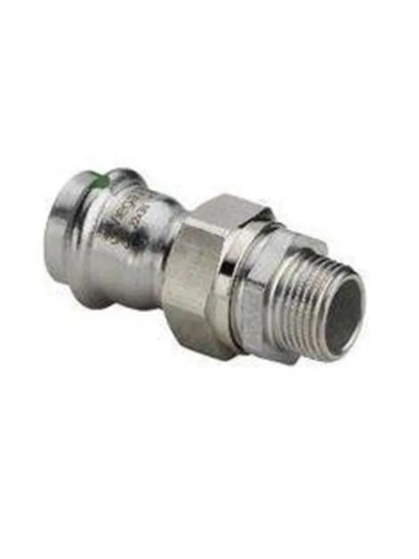 Viega Sanpress Inox transition fitting 22 x 3/4" Stainless steel/bright 438302