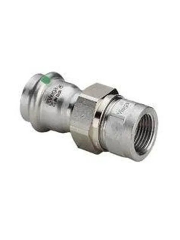 Viega Sanpress Inox transition fitting 22 x 3/4" Stainless steel/bright 437503