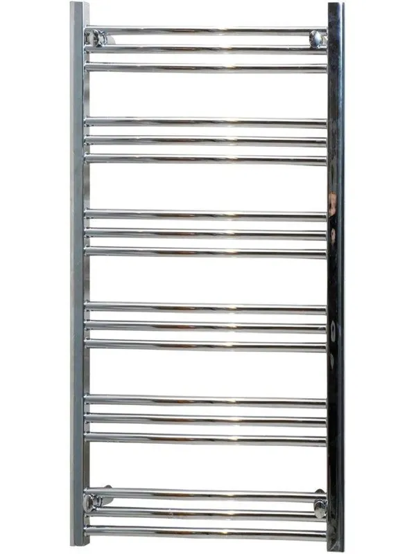 Kriss skandi heated towel rail 1140 x 500 krom flat