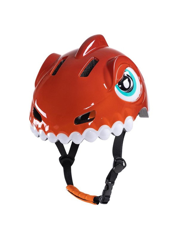 Wozinsky Children's bicycle helmet  dinosaur motif 52-56 cm - red