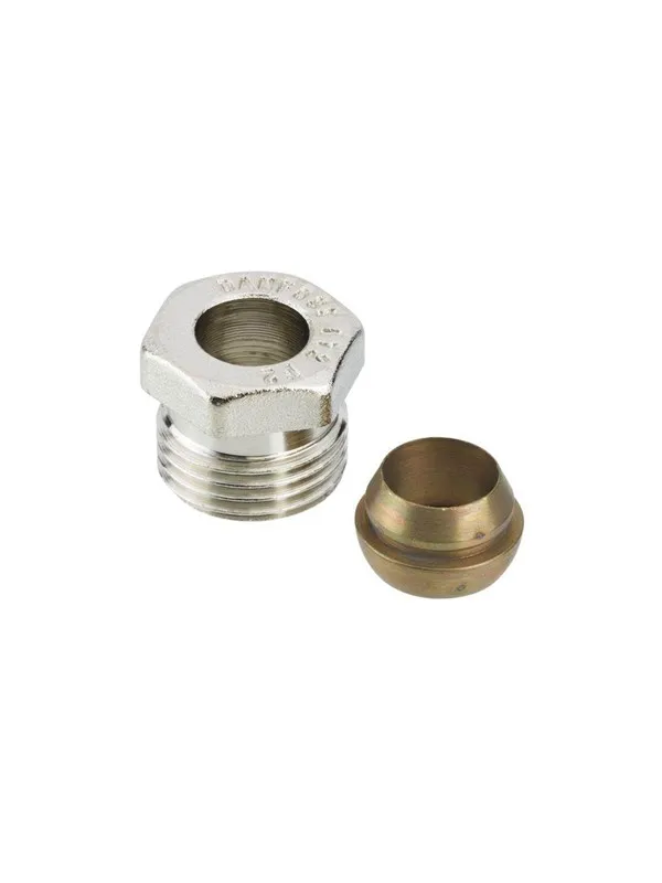 Danfoss Compression fitting 1/2" x 12 mm copper/steel
