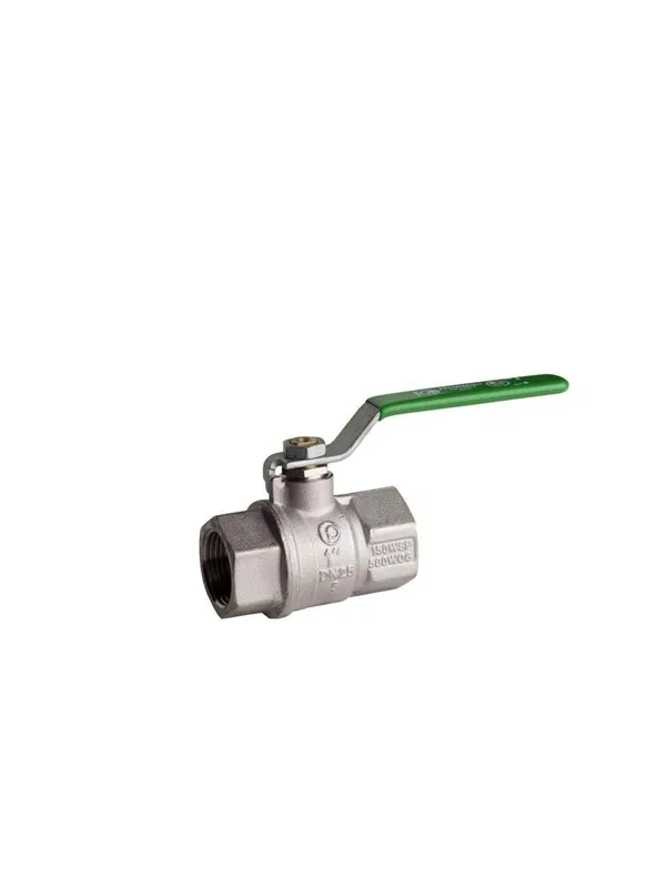 Pettinaroli F x f heavyduty fullway ball valve green steel lever tea t