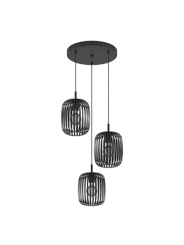 EGLO ROMAZZINA CLUSTER 3XE27 SVART