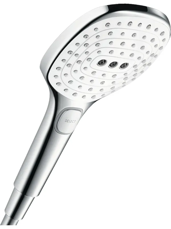 Hansgrohe raindance select e 120 3jet hand shower chrome/whi