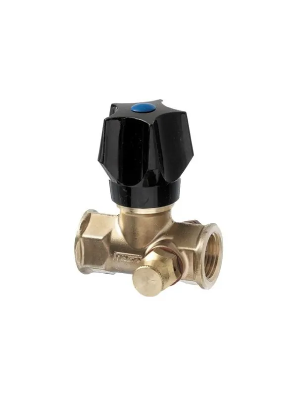 Frese stop valve dn20 for f raw brass with handle and contra
