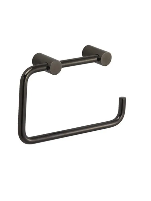 Pressalit toilet paper holder black chrome