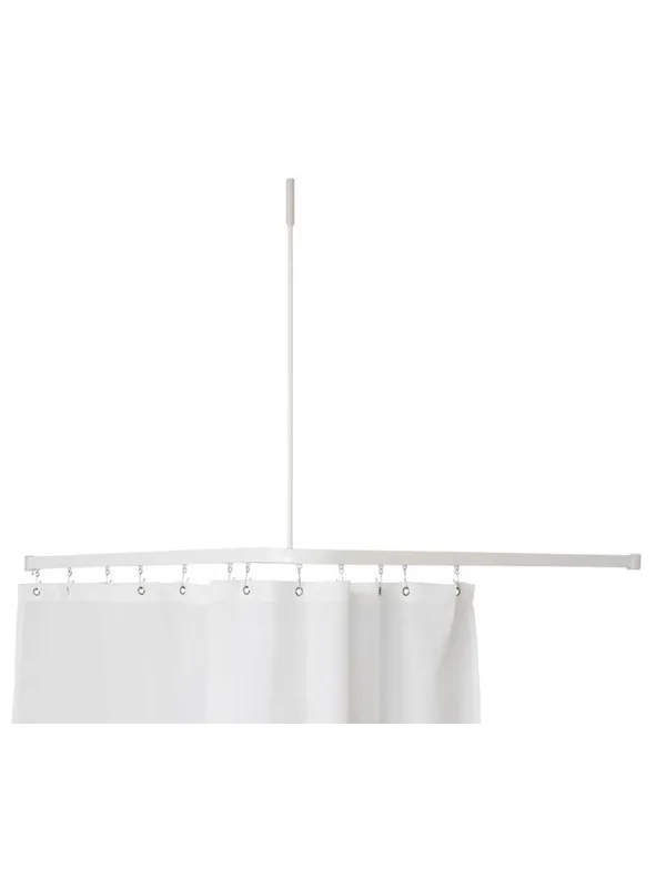 Van Der P Profil 2001 l-shaped shower rail 90x90 cm white