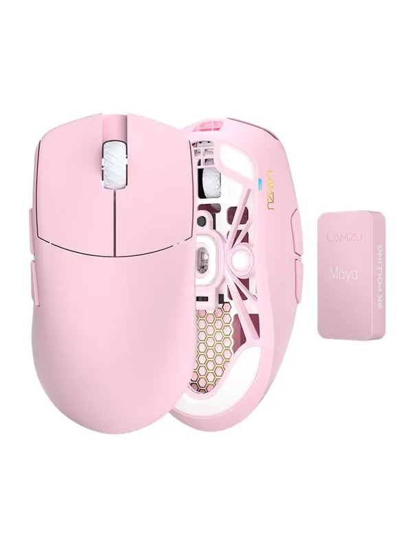 Lamzu Maya Champion Edition - Gaming mus - Optisk - 6 - Rosa
