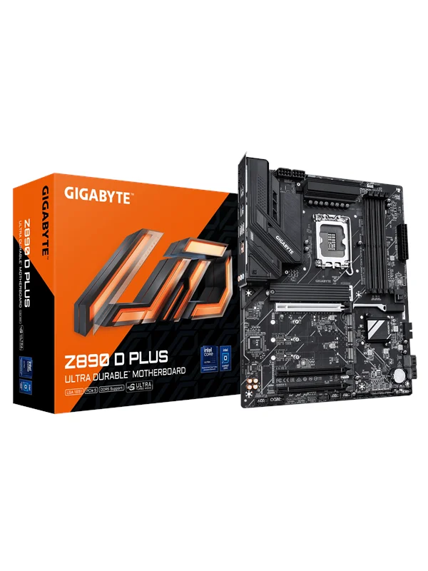 GIGABYTE Z890 D PLUS Hovedkort - Intel Z890 - Intel LGA1851 socket - DDR5 RAM - ATX