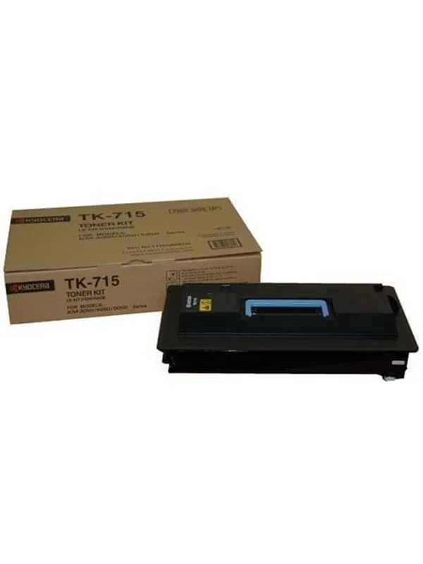 Kyocera Black Toner Cartridge TK-715 - Toner kit Svart