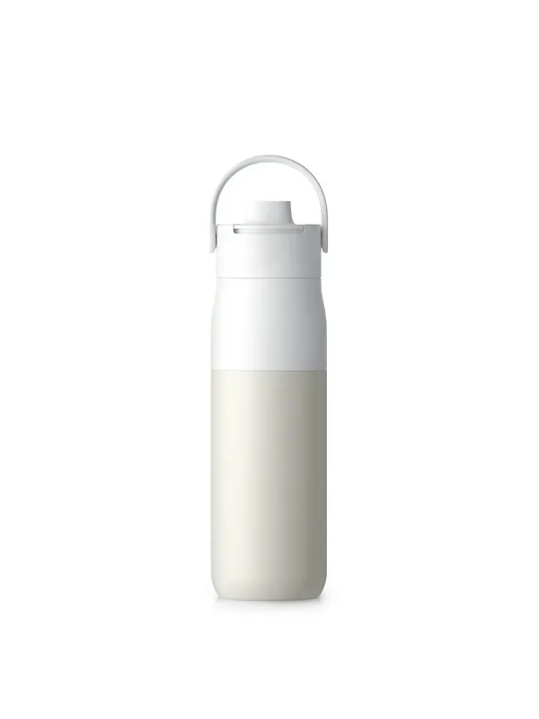 LarQ Insulated Bottle Granite White 680ml  w. Swig