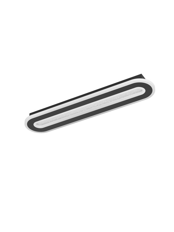 EGLO MACCHIONI TAK 550X120 CCT 2360LM DIMMPB. SVART M/KRYSTALL EFF.