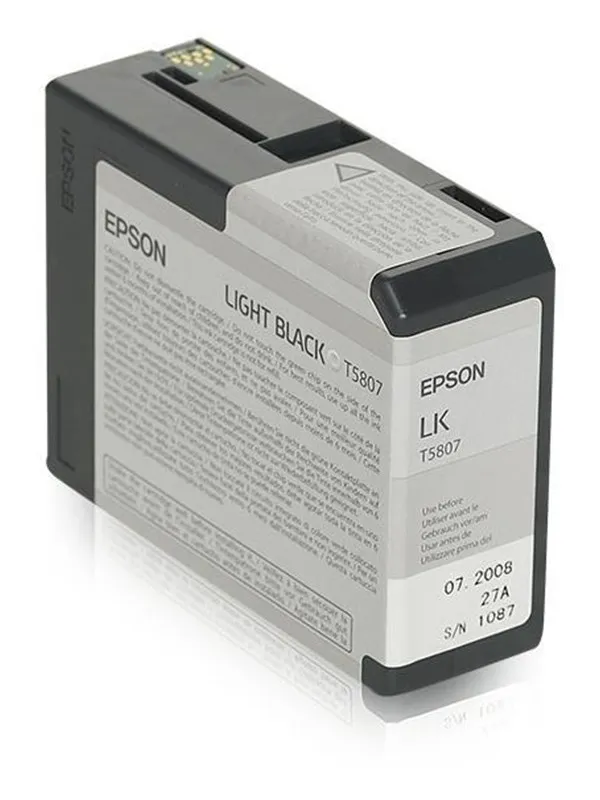 Epson T5807 Light Black - Blekkpatron Lys svart
